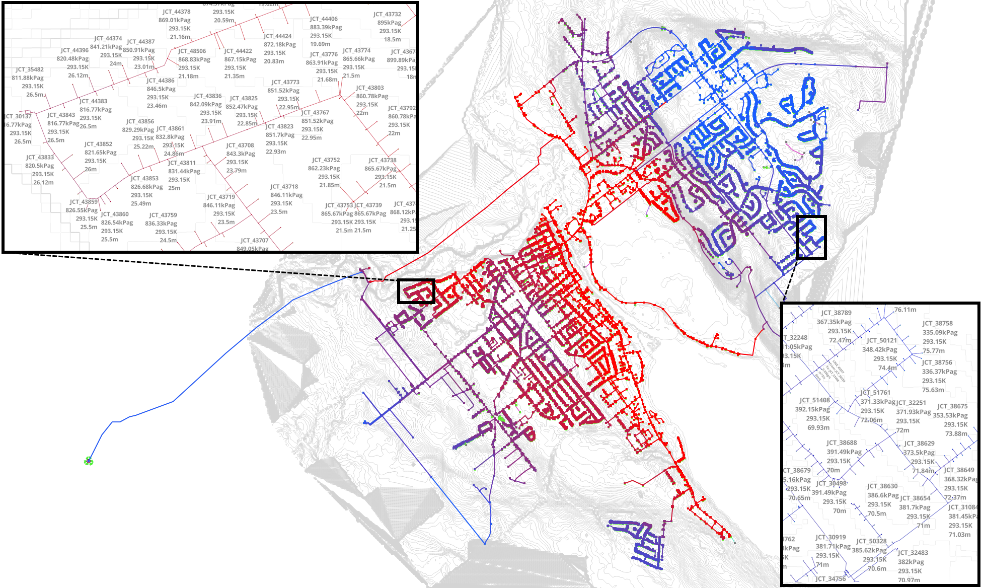 City of Courtenay Model Pipeflow Results
