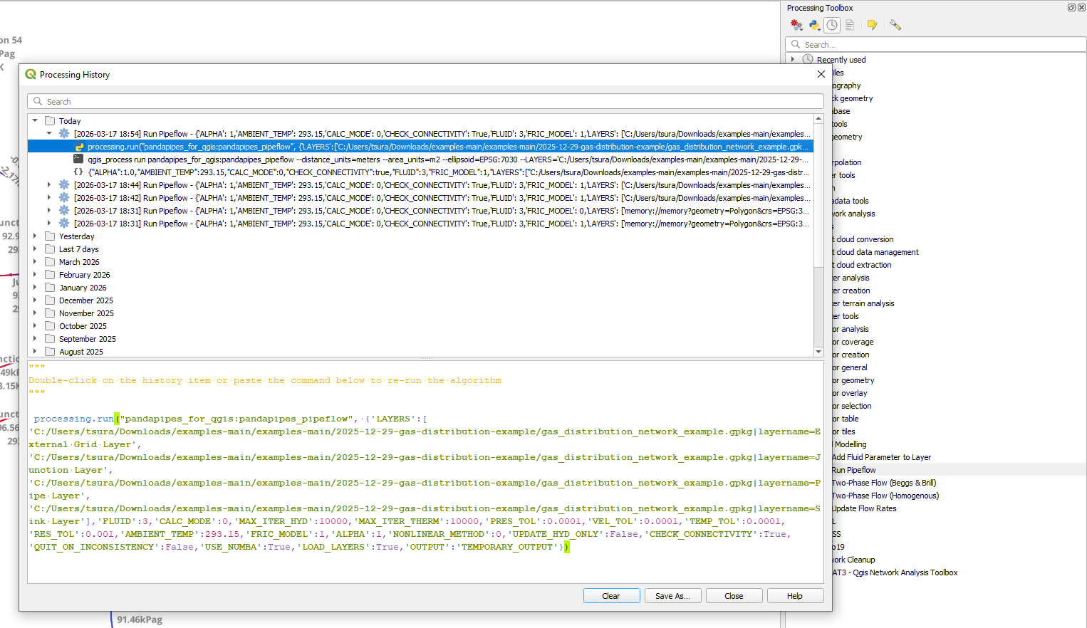 Processing History